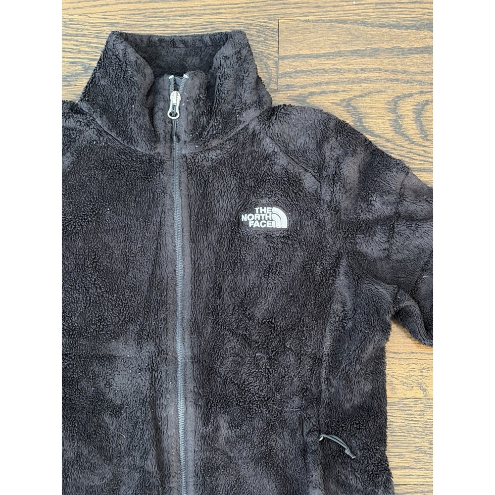 The North Face Teddy Sherpa Thick Fluffy Zip Black Fleece Womens Medium Fall